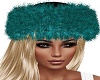 SEXY TEAL FUR HAT