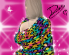 Rainbow Leo Fur Coat