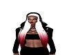 Hoodie Hair White & Red