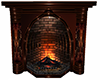 Brown Copper Fireplace