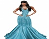 SS Blue Ripple Gown