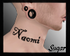 Naomi neck tattoo