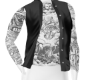 M black Vest with  Tatto