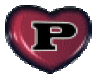 P heart letter