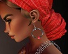Ethnic Earring Red