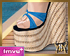 Summer Wedges Blue