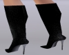 Black mini boots