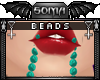 `x: Mouth Beads: Teal