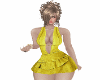 VESTIDO  CORTO  AMARILLO