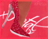 Red Glitter Heels