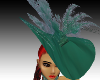(MSis)Green Feather Hat