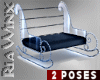 Blue Sleigh Bench 2-P