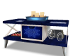 Coffee Table Blue n Whit