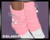 [R] Knit Warm Boots Pink