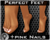 Small Feet + Pink Nails
