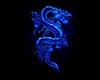 Blue Dragon & Flames 