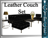 ~G~ Blk Leather Sofa set
