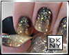 golden glitz nails