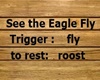 Sign Eagle Fly