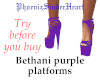 Bethani purple platforms