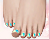 Neon Turquoise Feetsies