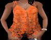 Orange lace top