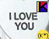 Love you---STICKER only