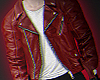 S. Jacket Leather Red X