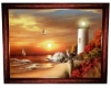 Art in oils''lighthouse'