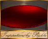 I~Red Round Fur Rug