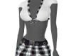 Black Plaid Mini Outfit