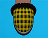 Yellow Slippers Plaid F