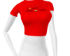 luv girls crop red