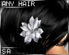 [SA] White Hair Flower