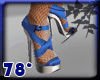 sparkling blue shoes