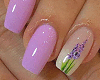 Soft Purple Nails