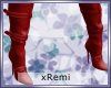 -xR- Red Leather Boots