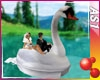 Romantic swan boat
