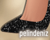 [P] Glitter black pumps