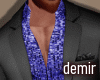 [D] Aura blue shirt suit