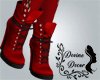 red fall high boots
