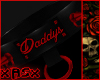 ⛧ Daddy's Collar - Red