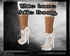 White Lace Ankle Boots