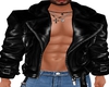 chaqueta cuero negra
