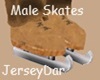 Male Suede Ice Skates