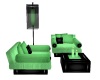 green chair set