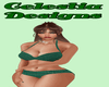 Green knit Bikini