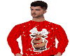 Red winter sweater m
