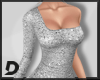 [D] Silver Glitter Dress