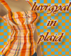 'Orange plaid top'